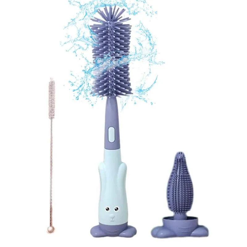 Feeding Bottle Cleaning Brush Kit In 1: Small Bottle Silicone - Main Image