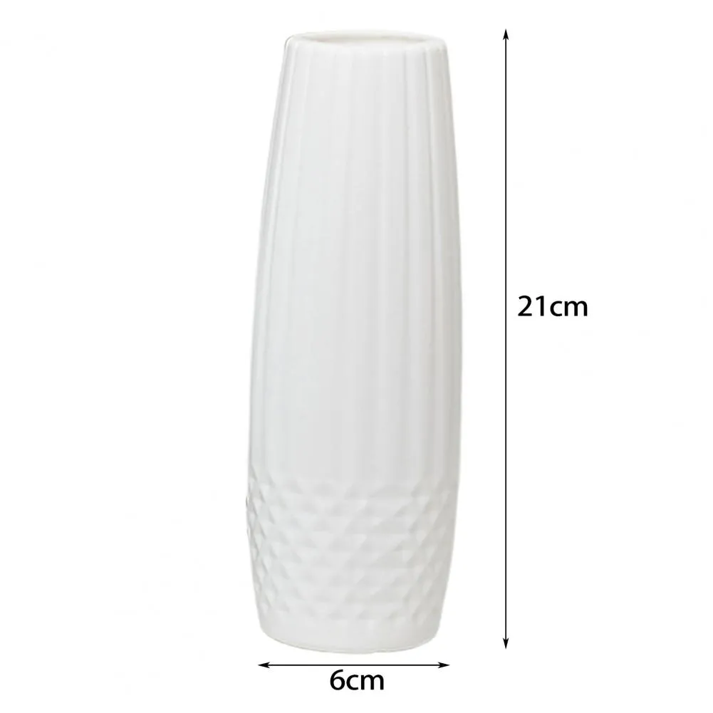 Simplicité Fleur Pot PE Matériau de style nordique Vase Résistance à la chute Tableau de contenant de fleurs polyvalents Décoration de vase