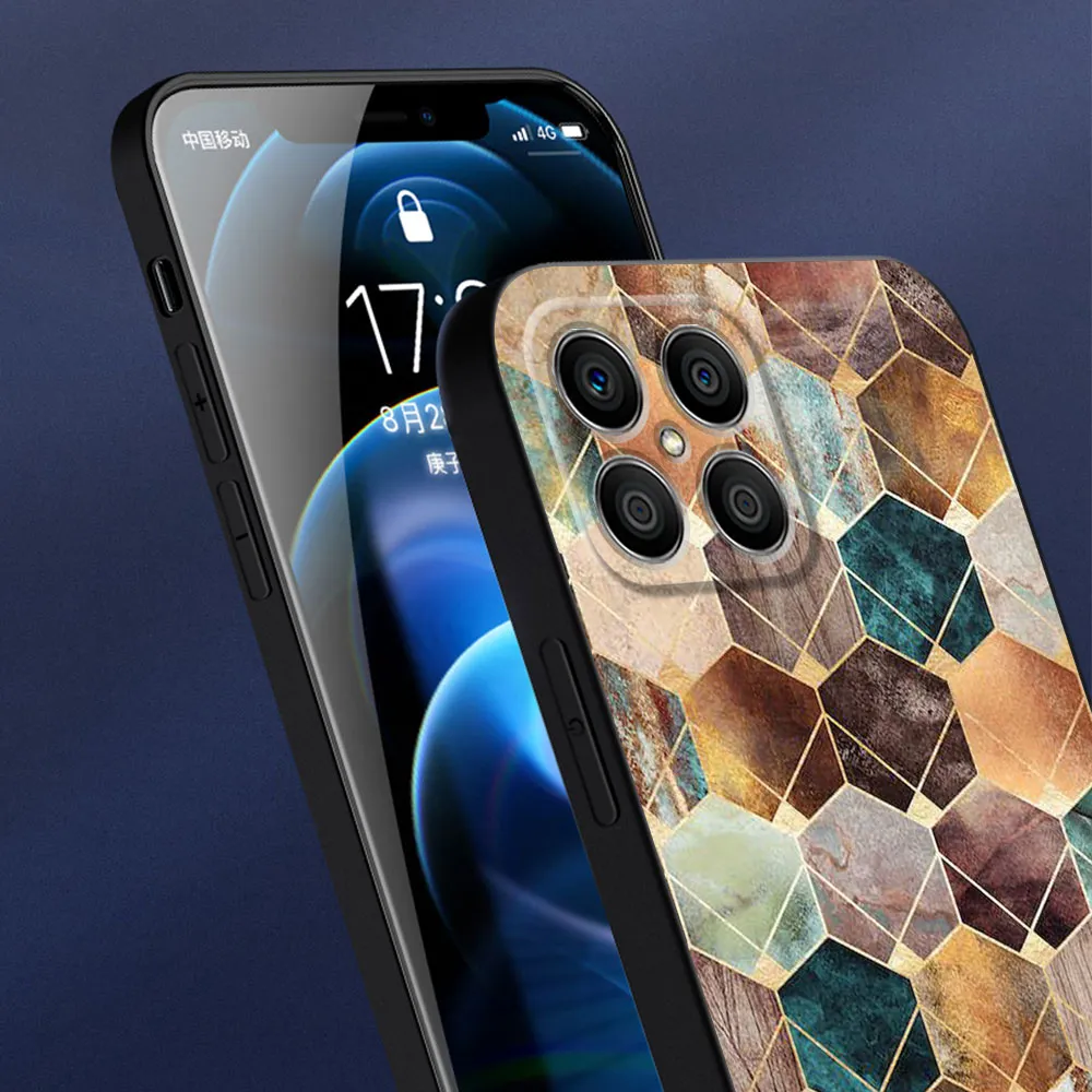 Черный мягкий телефон для Motorola Moto G71 G72 G53 G73 G51 5G G31 G52 G60 G32 G200 G22 G9 Play G30 G50 Мраморная печатная крышка