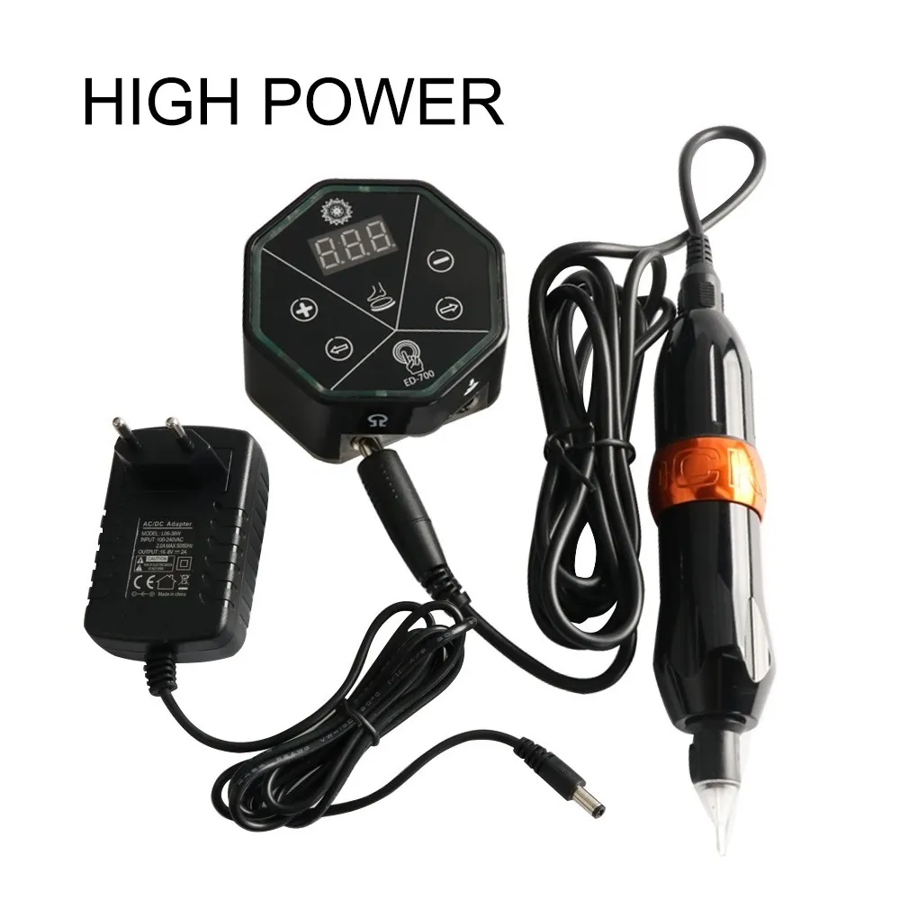 AURORA 2 Tattoo Power Supply Tattoo Machine Power Tattoo Pen Power Supply Mini LCD Screen With EU/US Adapter For Coil Gun&Rotary - 66