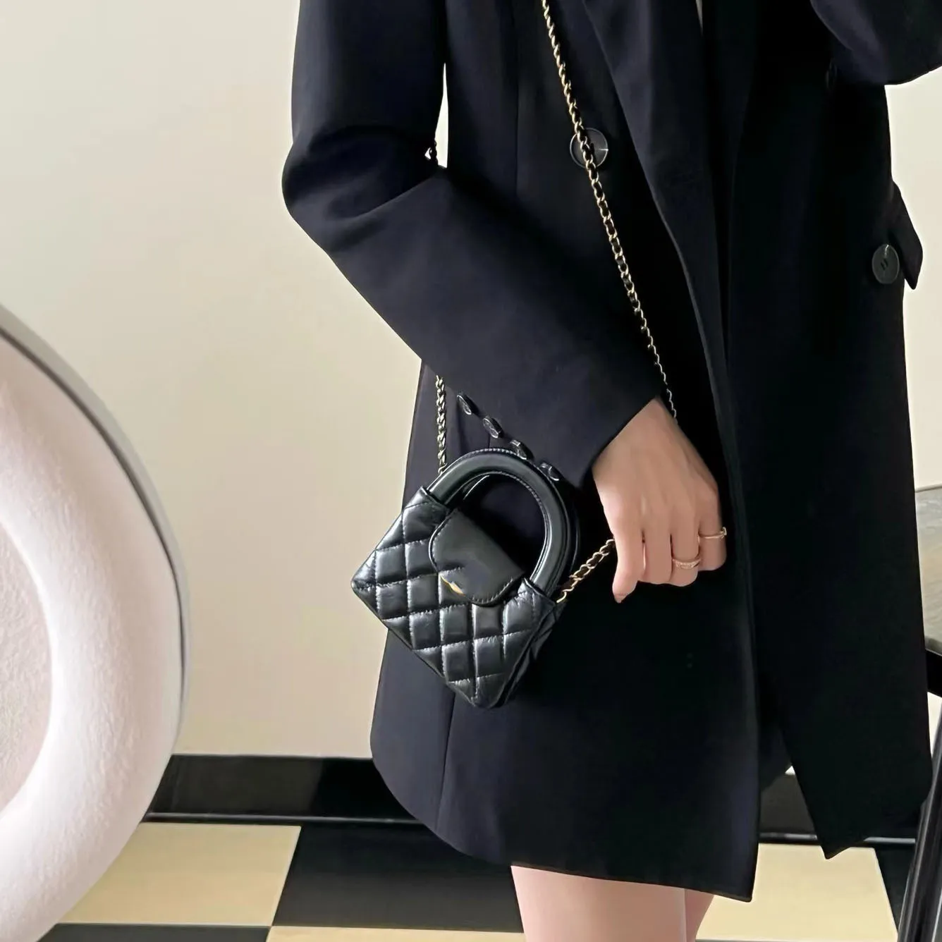 Borse da designer da 24p Donne Kellyion Spalla Borsa Lingge in pelle mini borsetta simpatica stile da donna in stile