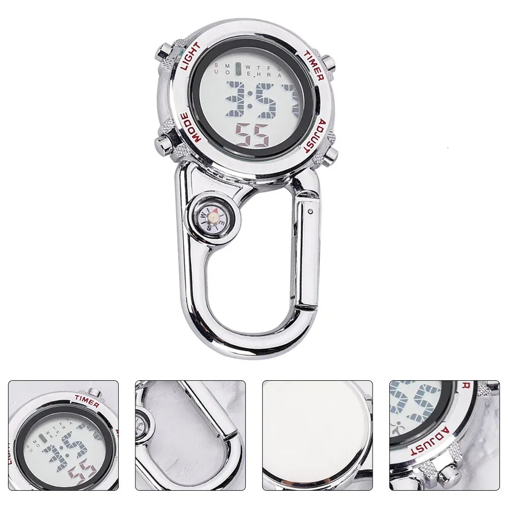 Pocket Watch Creative Digital Carabiner Outdoor Multifunction Wishing 240327