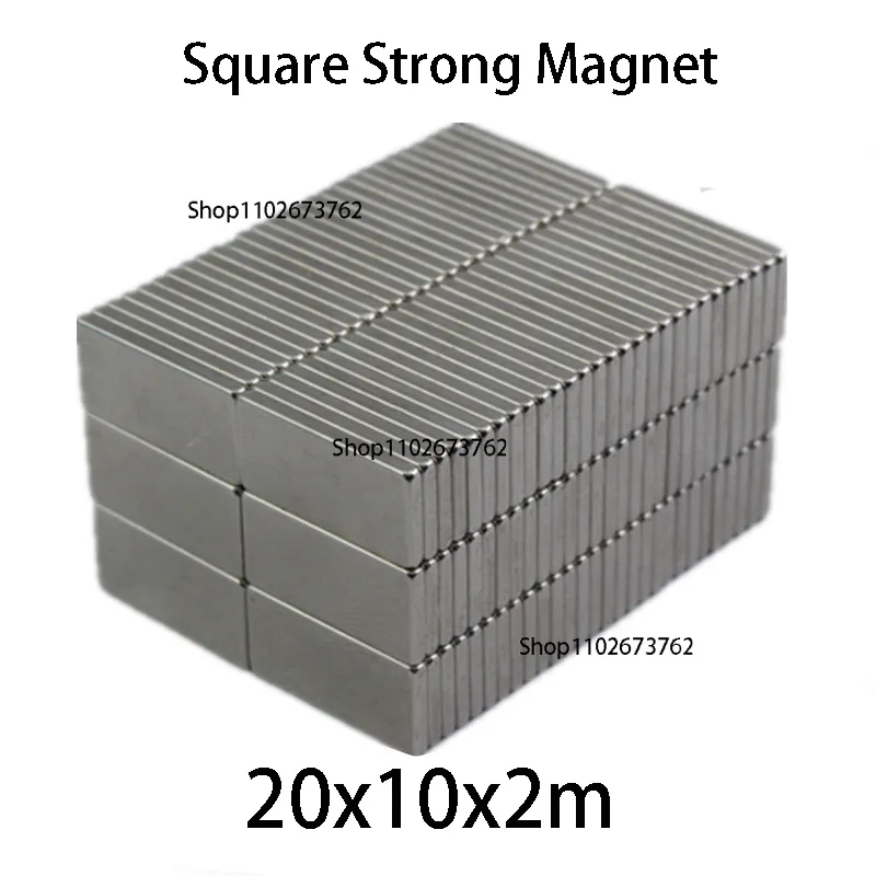 20x10x2 N35 IMAS magnetiska ement Square Electroiman Iman kraftfull Neodym Magnet Superstarka små runda magneter för hantverk