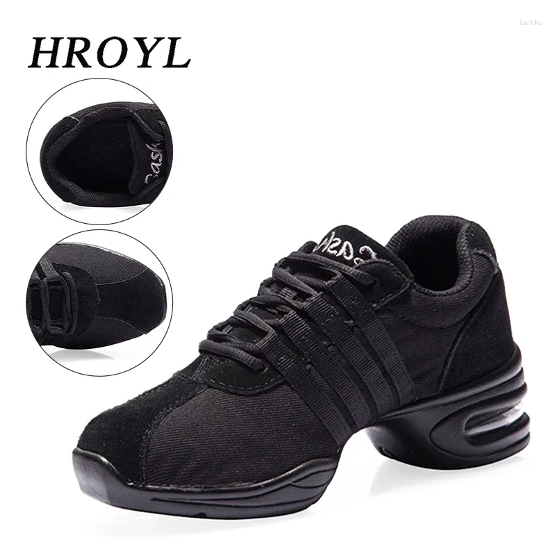 Dance Shoes Women Sneakers For Girls Ladies Men Black Boots Modern Jazz Sports Square Dancing Salsa Drop