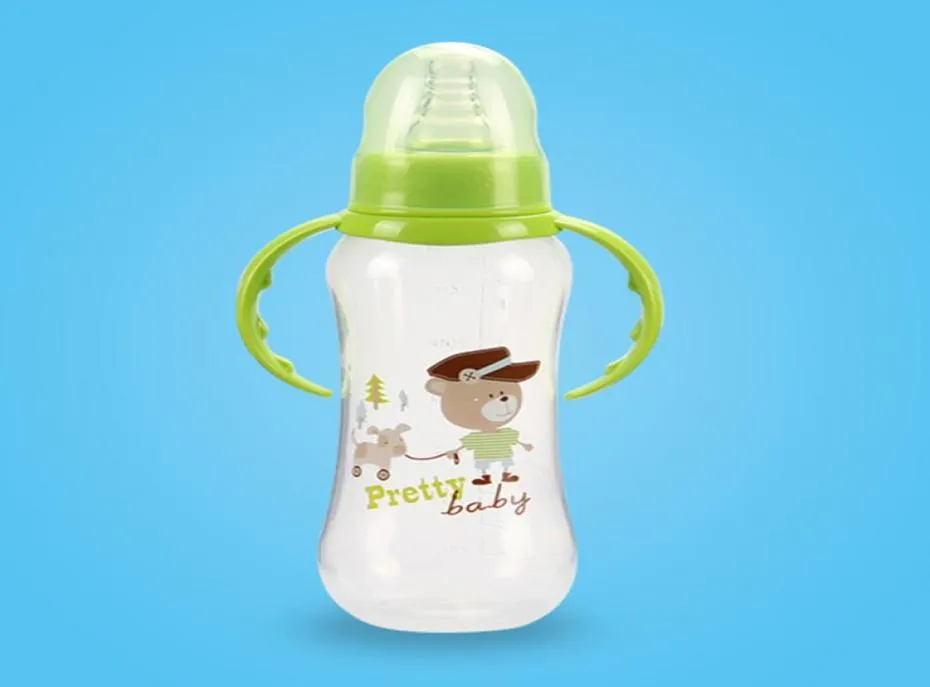 Kinder Baby Fütterung Flaschen Stroh Cup Neugeborene Flasche Sippy Tassen Kinder lernen Trinkwasser Stroh Training PP PP Bottles9335990