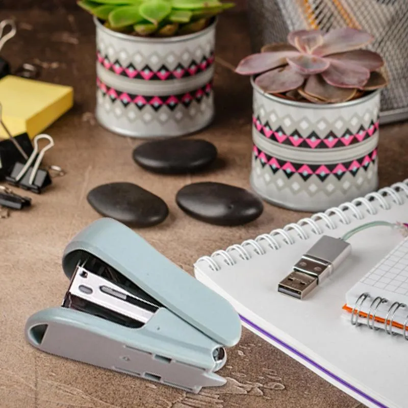 DHgate.com:Compact Metal Mini Stapler Set: 400 Staples, Built-in ...