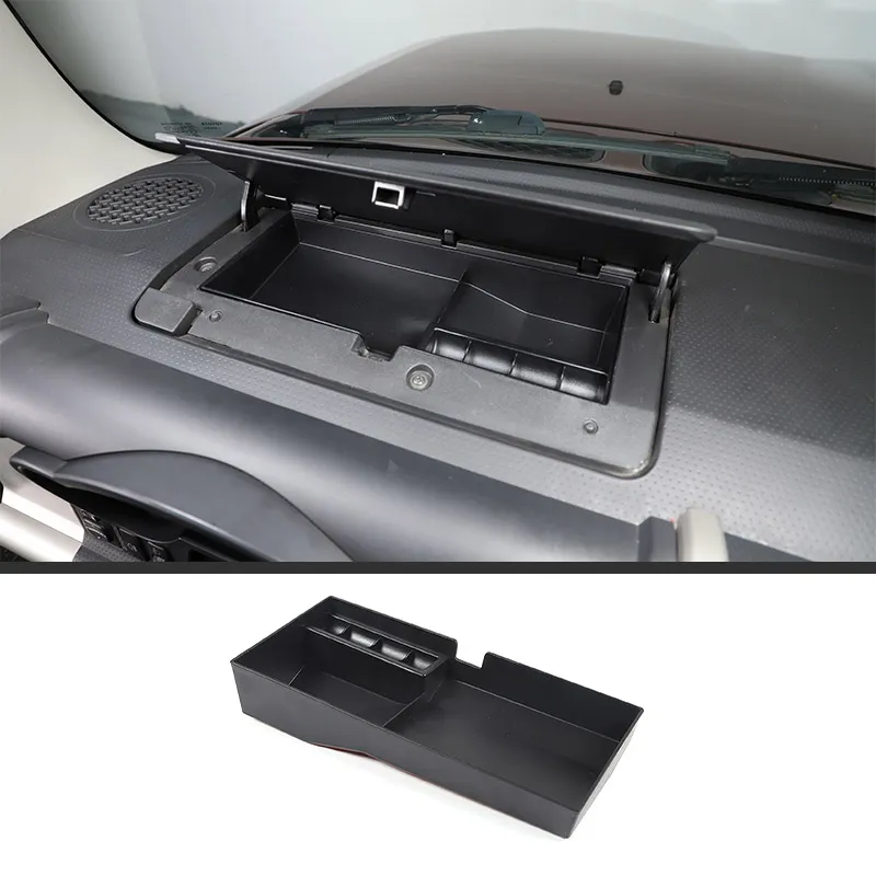 Per Toyota FJ Cruiser 2007-2021 ABS Black Cashboard Cashboard Box Box Adesivo per auto Accessori per interni