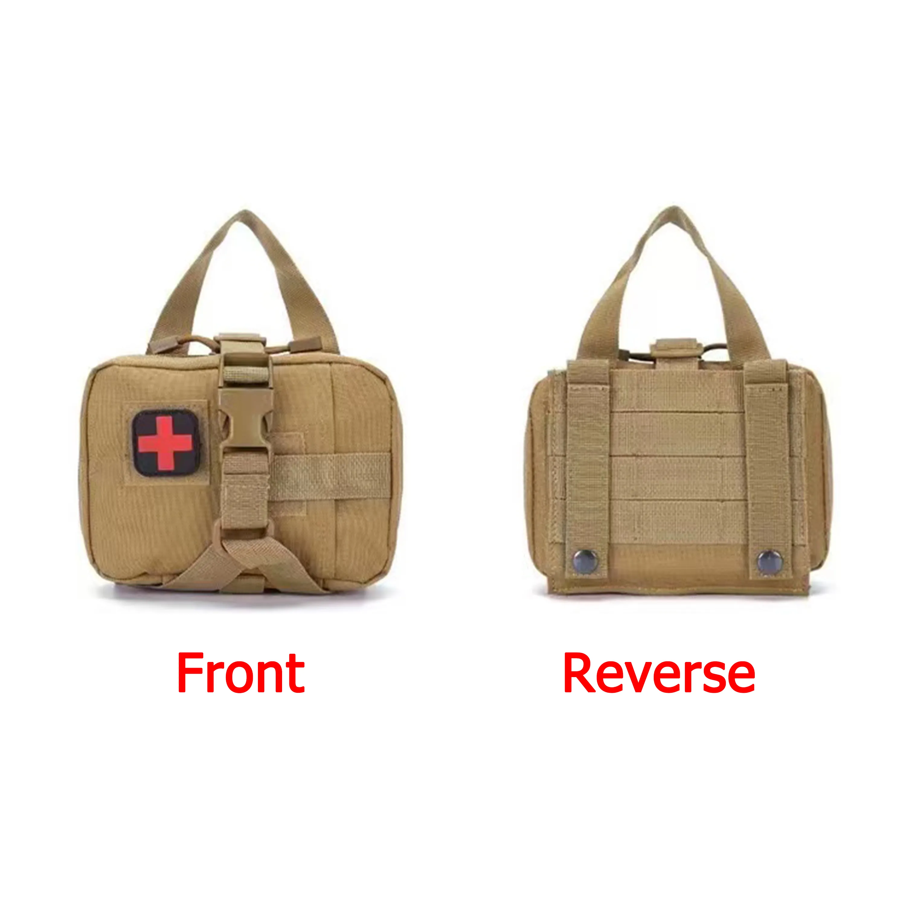 Tactical MOLLE Rip-Away EMT First Aid Pouch - Durable Survival Medical Kit Bag