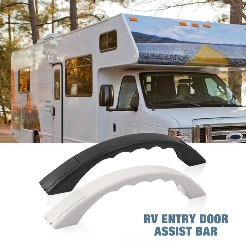 RV Grab Handle Substituição Segurança Handrails Automotivo A Grab Assist Bar para etapas Camper Trailer Drilha da porta de entrada para interno