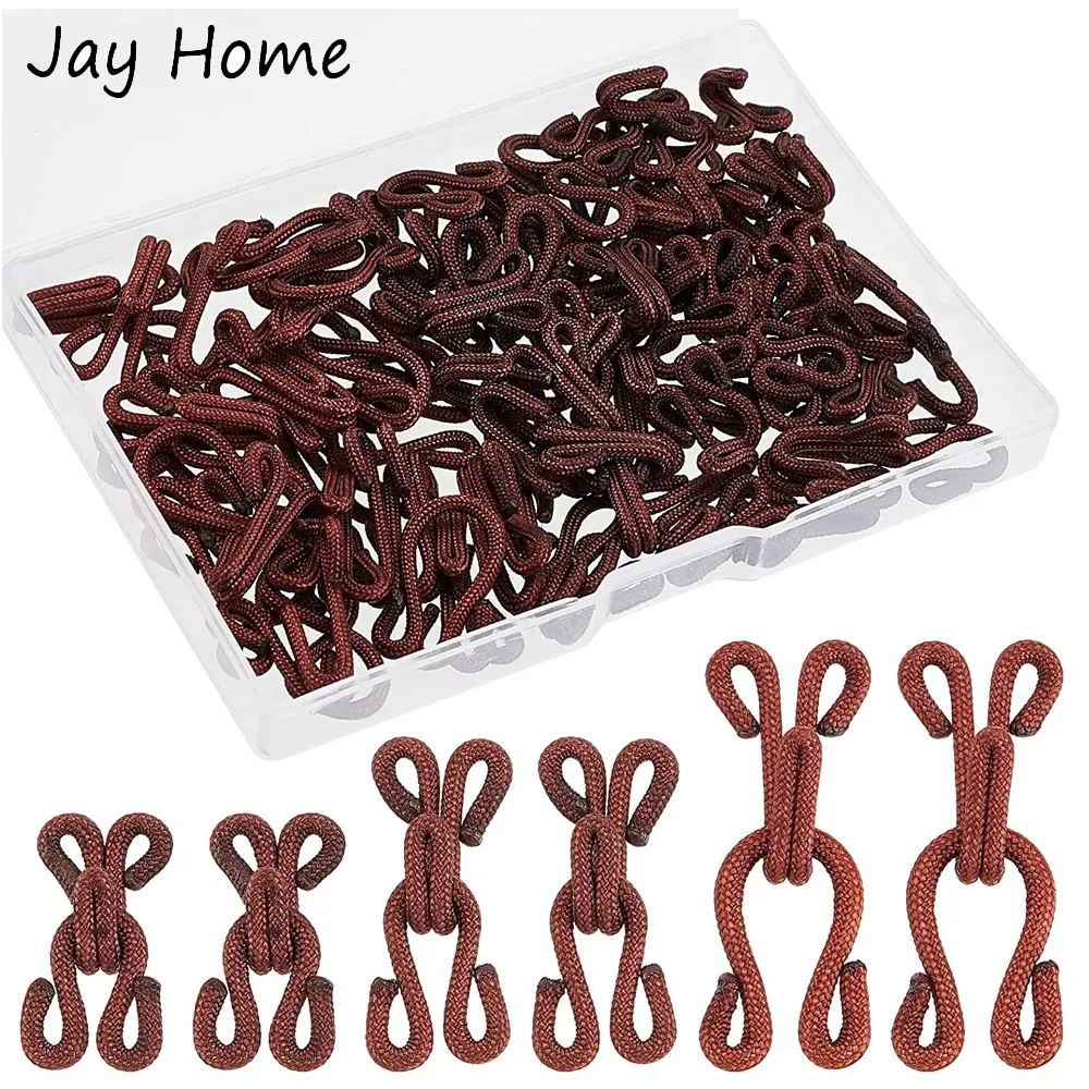 1 Box 30 Sets Large Covered Hooks and Eye Sewing Closure Bra Hooks Replacement Large Hooks and Eyes Clasps for Clothing Craft