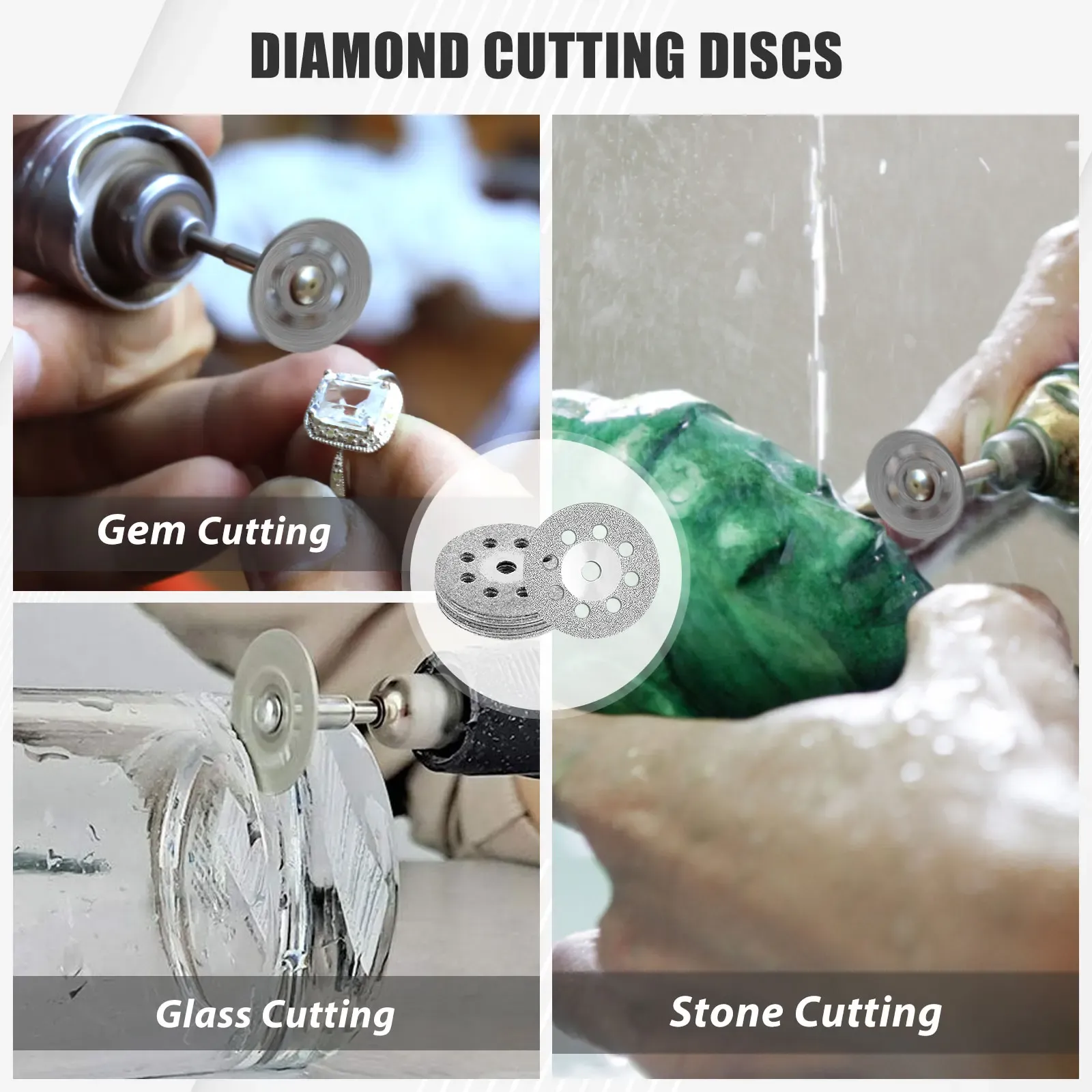 88pcs Diamond Cutwing Rode de corte de resina Disco Sharp HSS HSS SAW Circular Blade Kit para Dremel Rotary Tools Resina Rodas de corte