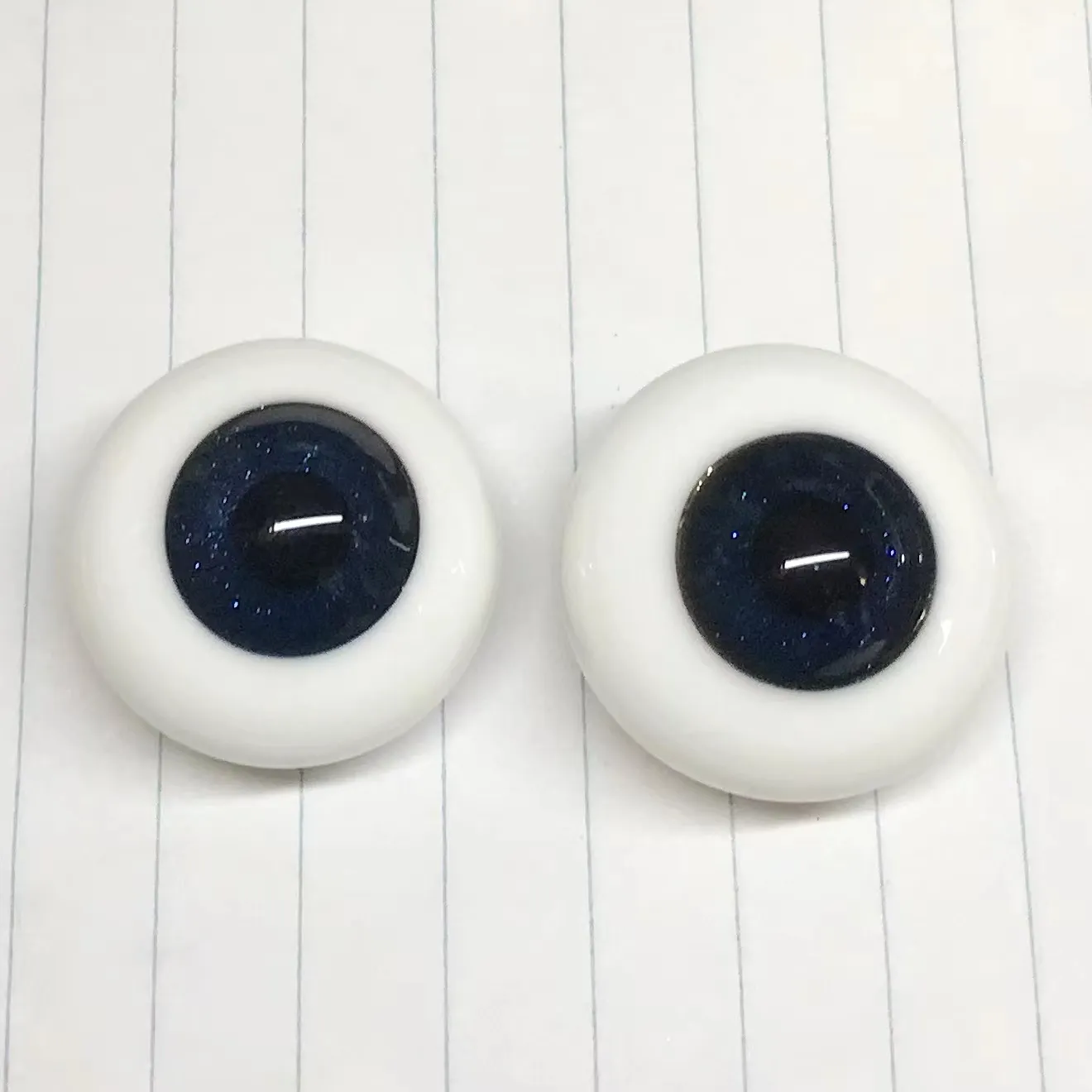 24 -миллиметровые стеклянные глаза для давления в кукол BJD коричневые куклы, делающие аксессуары, кукольные глаза глаза