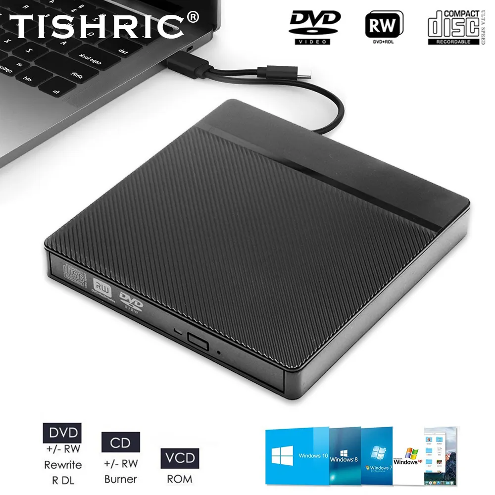 DHgate.com:TISHRIC External CD DVD Drive: USB 3.0 Type-C Portable Disk ...