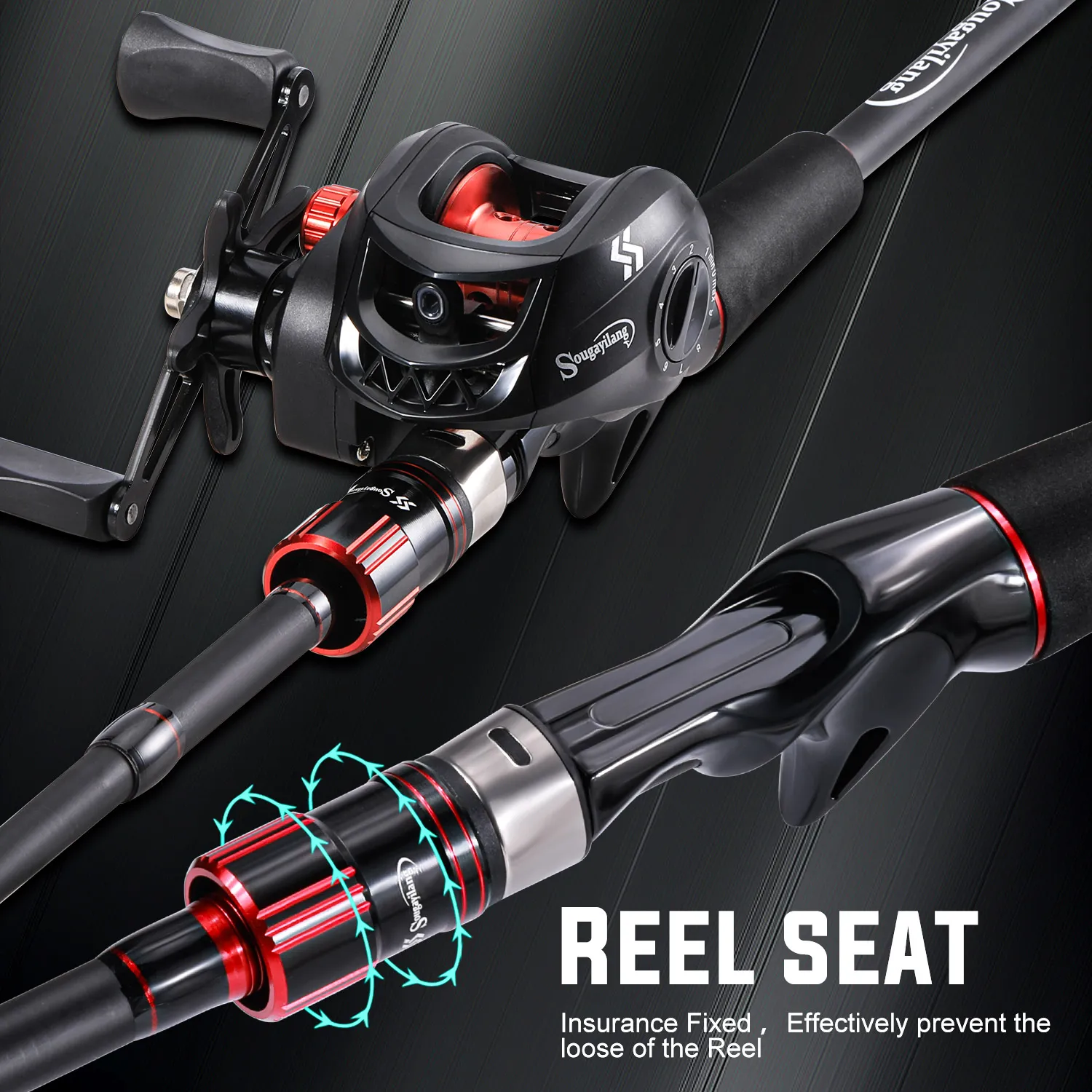 3 piece travel rod baitcast Banshee - All joints are hand finished male to female Ugly Stik GX2 Travel Baitcast