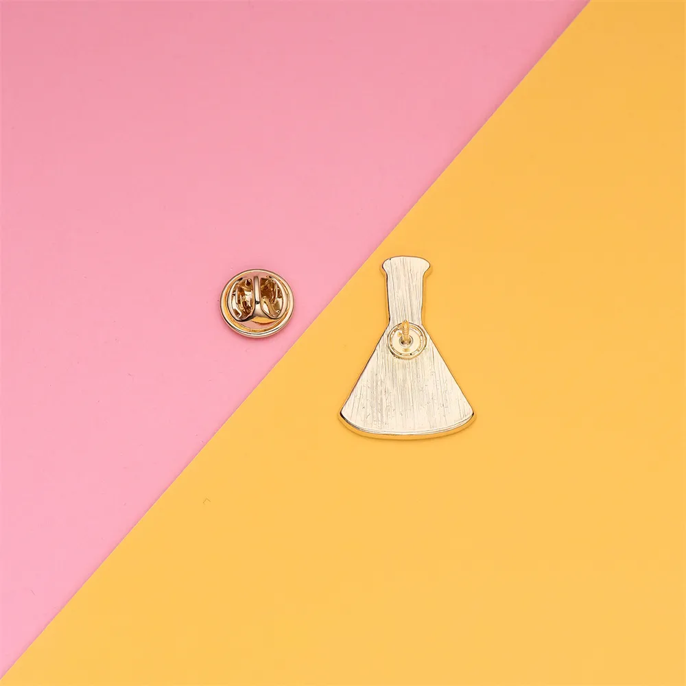 Erlenmeyer pin up flask - Chemical Lab Test Tube Enamel Brooch Lapel ...