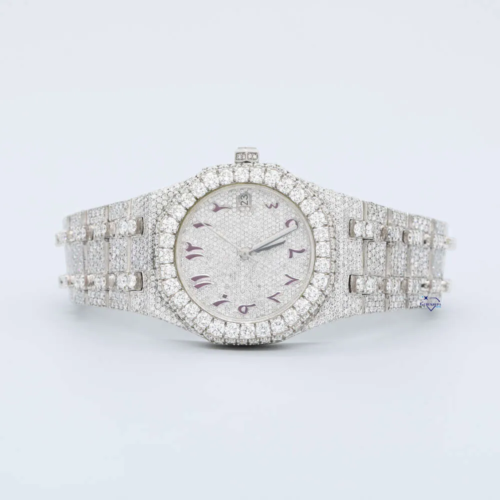 럭셔리 모습 완전히 시계를위한 힙합을위한 독특하고 값 비싼 모랑 다이아몬드 시계를위한 최고의 장인 정신 힙합 산업 고급 84047