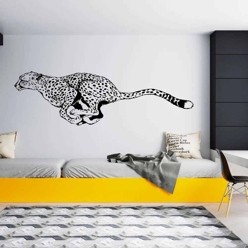 Large Cheetah Wall Decal Jungle Animal Wall Sticker for Nursery Kids Room  Decor from Dhgate Stage Wear - price 7.74, image size:1000x1000