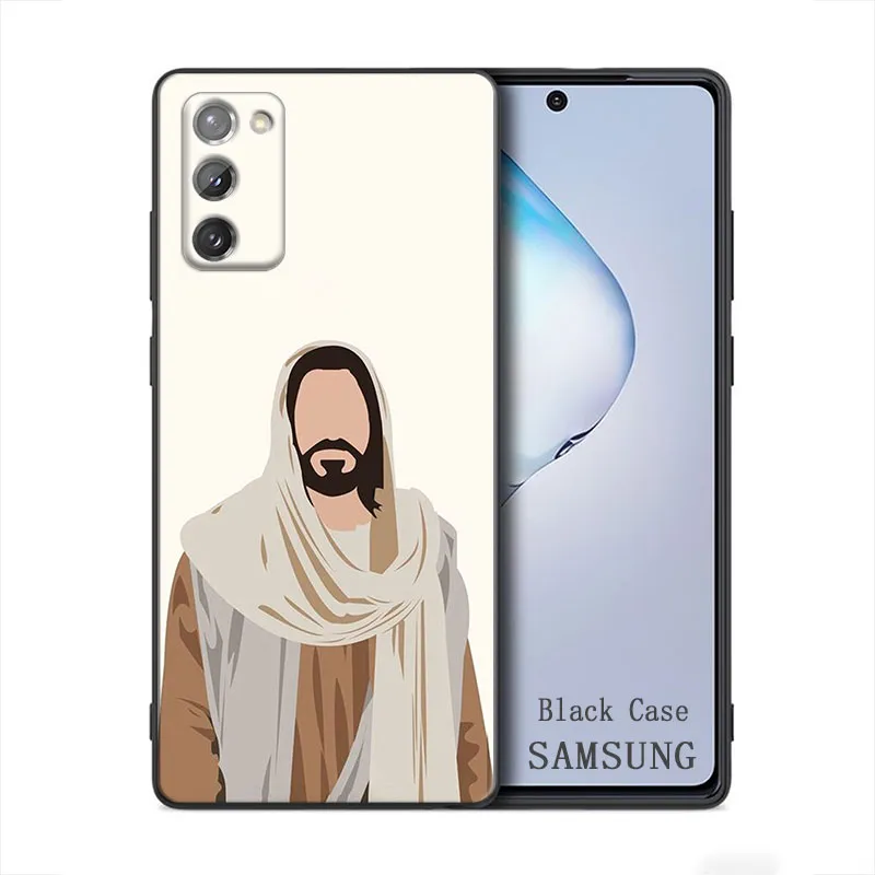 New Faith Christian Religijne Jezus Jezus Clear Phone Case Samsung Galaxy A91 A73 A72 A71 A53 A52 A7 M62 M22 M30S M31S M33 M52 F23 F41