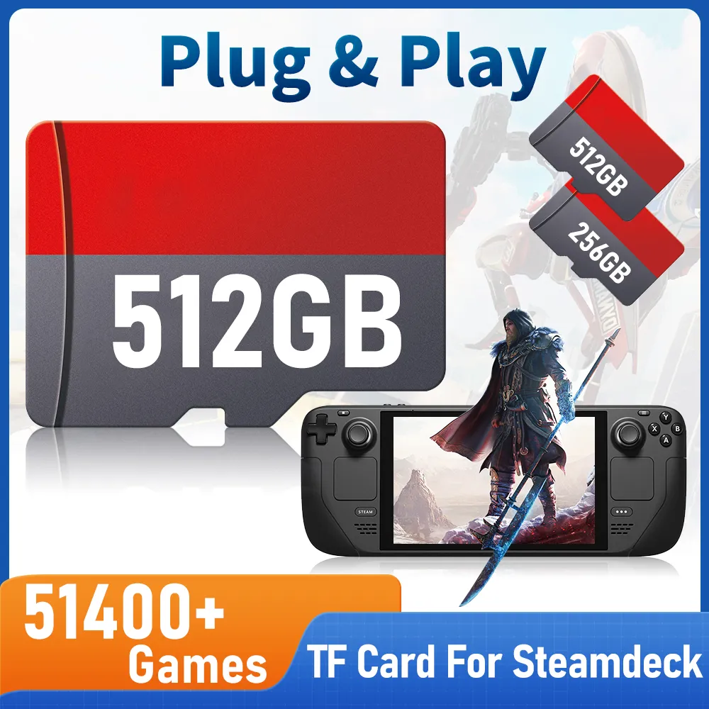steamdeck 512GB＋SDカード512GB Amazon.com: 512GB Retro Game Card for Steam Deck - 50600+