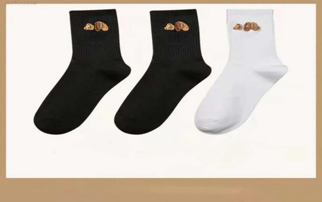 SOCKS Designer Lüks Palm Socks 2 Renk Moda Melek Kadınlar ve Erkekler Günlük Pa Bear Nefes Basketbol Futbol 3 Çift Çorap B6938768
