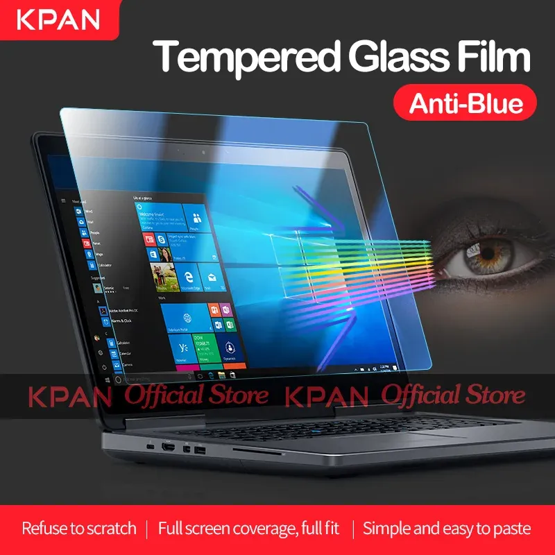 Hayranlar Kpan AntiBlue Light Universal Dizüstü Dizüstü Bilgisayar Ekran Koruyucu 12 13 14 15 17inch Temperli Cam Film Dell HP Xiaomi Lenovo