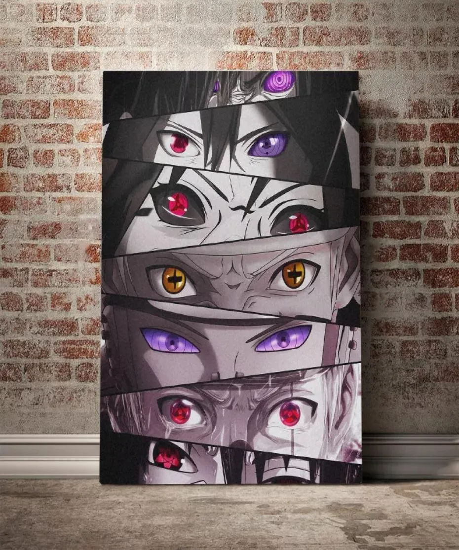 Personaggi anime Occhi poster e stampe Stampe decorazioni artistiche da parete in tela per soggiorno casa senza cornice dipinti Cuadros2661492