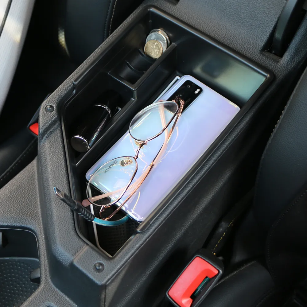 Organizer Console Centrale Per Volvo XC40 E C40 2018-2024 | Portaoggetti Con Divisori E Antiscivolo - Foto 14