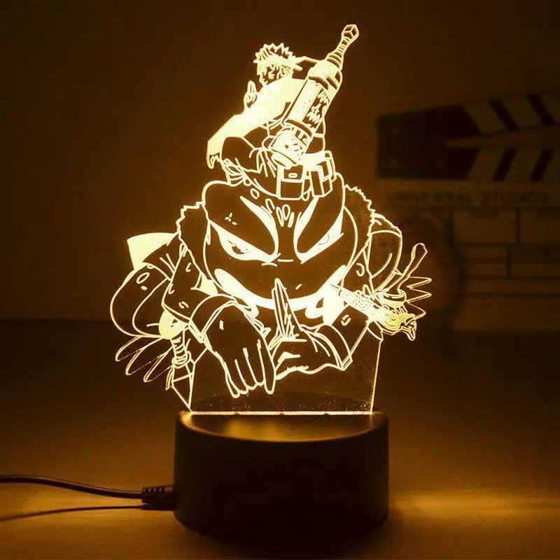 Naruto Kakashi LED Night Light | 3D Anime Akatsuki Table Lamp Toys ...
