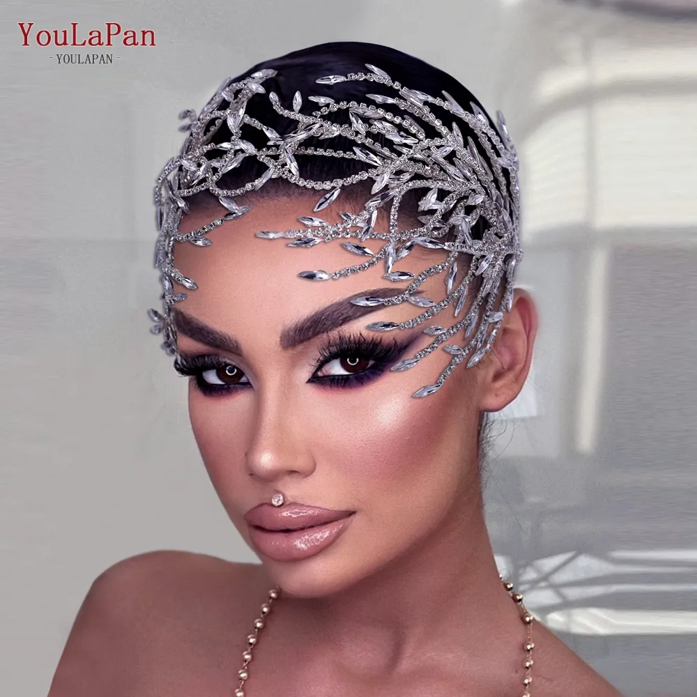 Rhinestone Wedding Headband Bridal Hair Accessory Handmade Sparkle S415a9aea60a640a286b405bfbed5f  main image 4