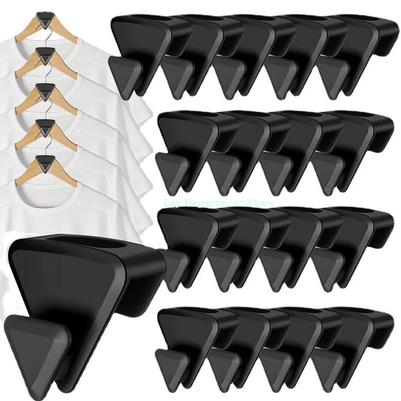 Wardrobe Clips Space Saving Closet Clips For Hangers Set Of 12 Triangle Extender Clips ...