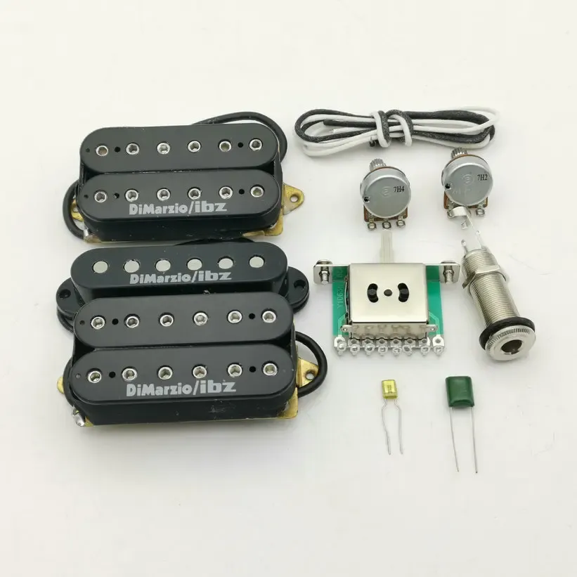 Кабели Ibanez Guitar Dimarzioibz Alnico5 Pickups Guitar Rg2550/RG2570 HSH Пикап электрогитары N/M/B 1 Set + Parts