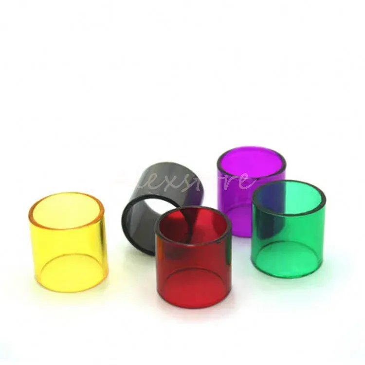 Replacement Glass Tube Colorful Replacable Caps Sleeve Tube for TFV8 Big BABY Coil RBA Tank Atomizers