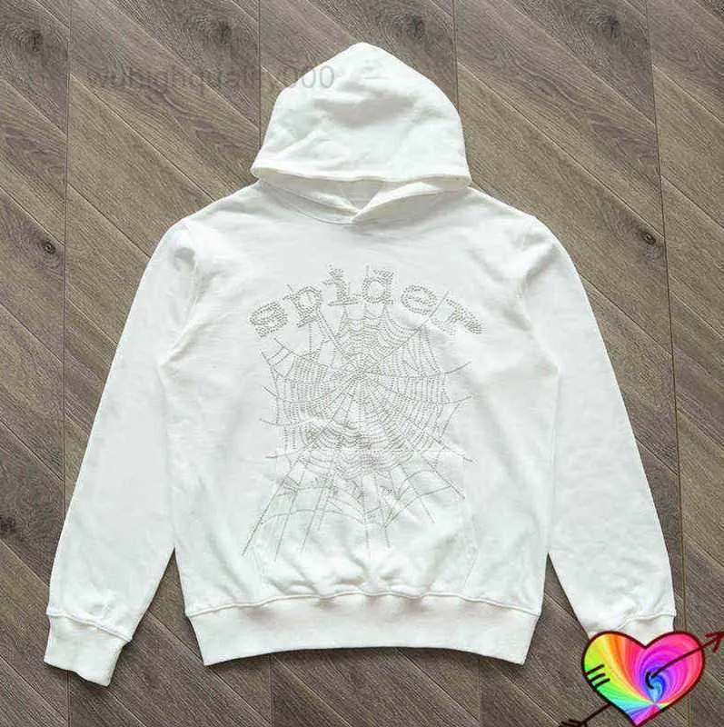 2024 White Young Thug Spider Sweat à capuche Femmes Femmes 3D WEB FOAM PRINT SP5DER MUSIQUE LORD HOODED 555555 Sweatshirts T220726