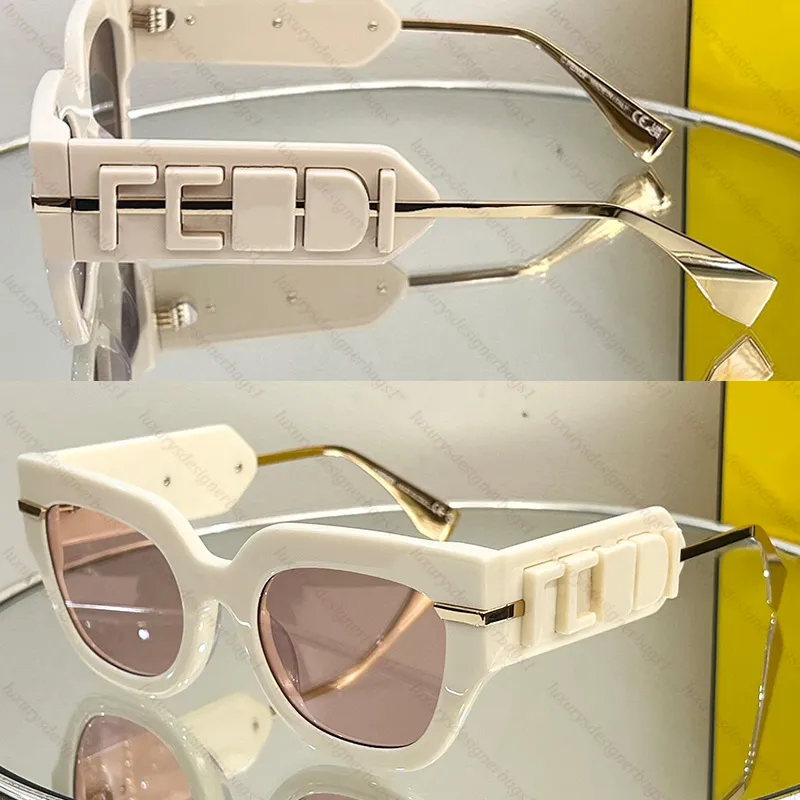 Designer original solglasögon kattögon som kör solglasögon kvinnor lyxiga anti-uv400 glasögon mode glasögon skydd FE40122 skyddande solglasögon