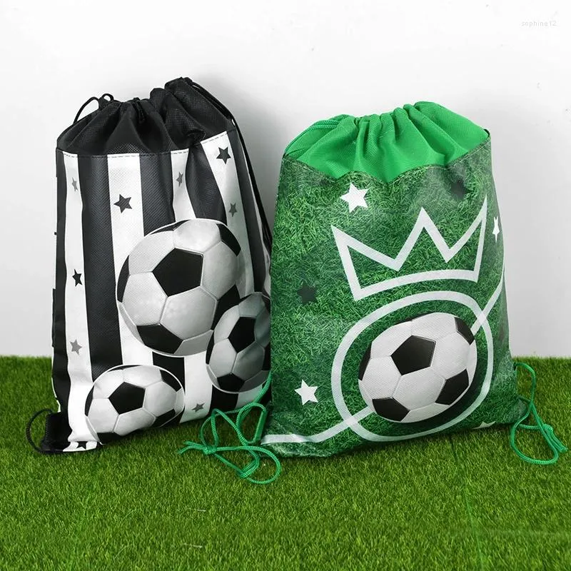 Gift Wrap 1/3pc Soccer Football First Birthday Children's Day Party Non-woven Gifts Candy Bags Backpack Baby Shower Packing Supplies