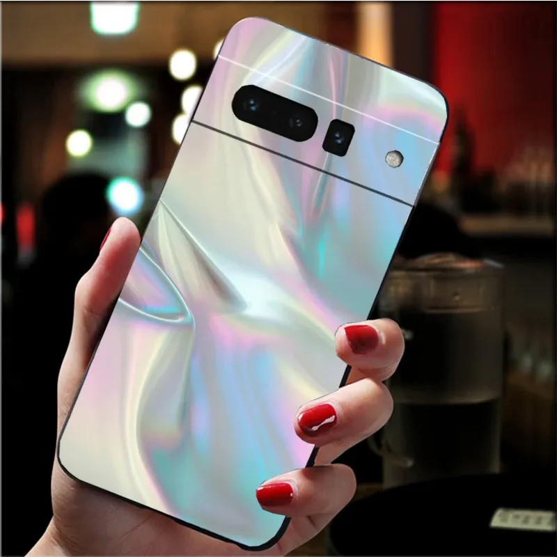 YUECXIN Cover Glitter per Honor Magic6 Lite 5G/Magic 6 Lite, Trasparente Bling Brillantini Donna Custodia, Ultra Sottile Molle Antiurto TPU Silicone Fiori Anello Supporto Case. Blu