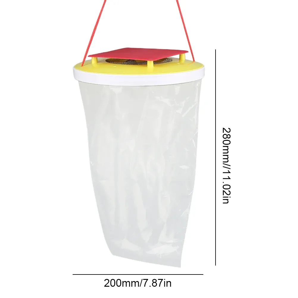 Disposable Kill Fly Catcher Sticky Glue Ribbon Roll Insects Hanging Fly Trap Catcher For Indoor And Outdoor Environmental Friendly