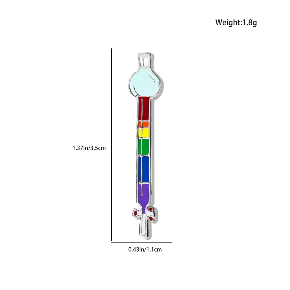Chromatographie de la chromatographie de la science de la science harong broche badge badge pour le chimiste bijoux scientifique chimiste