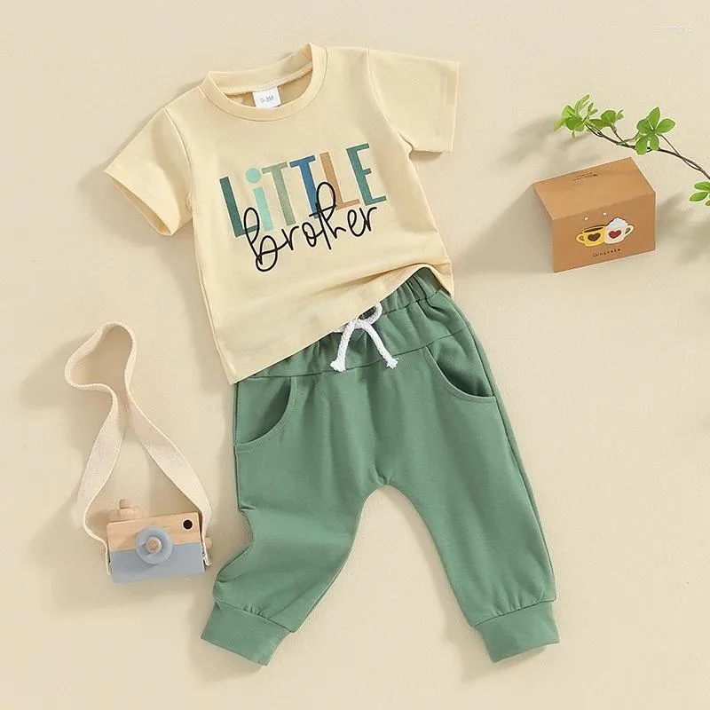 Одежда набор маленького брата, рожденный наряды 2pcs Baby Boy Spring Одежда