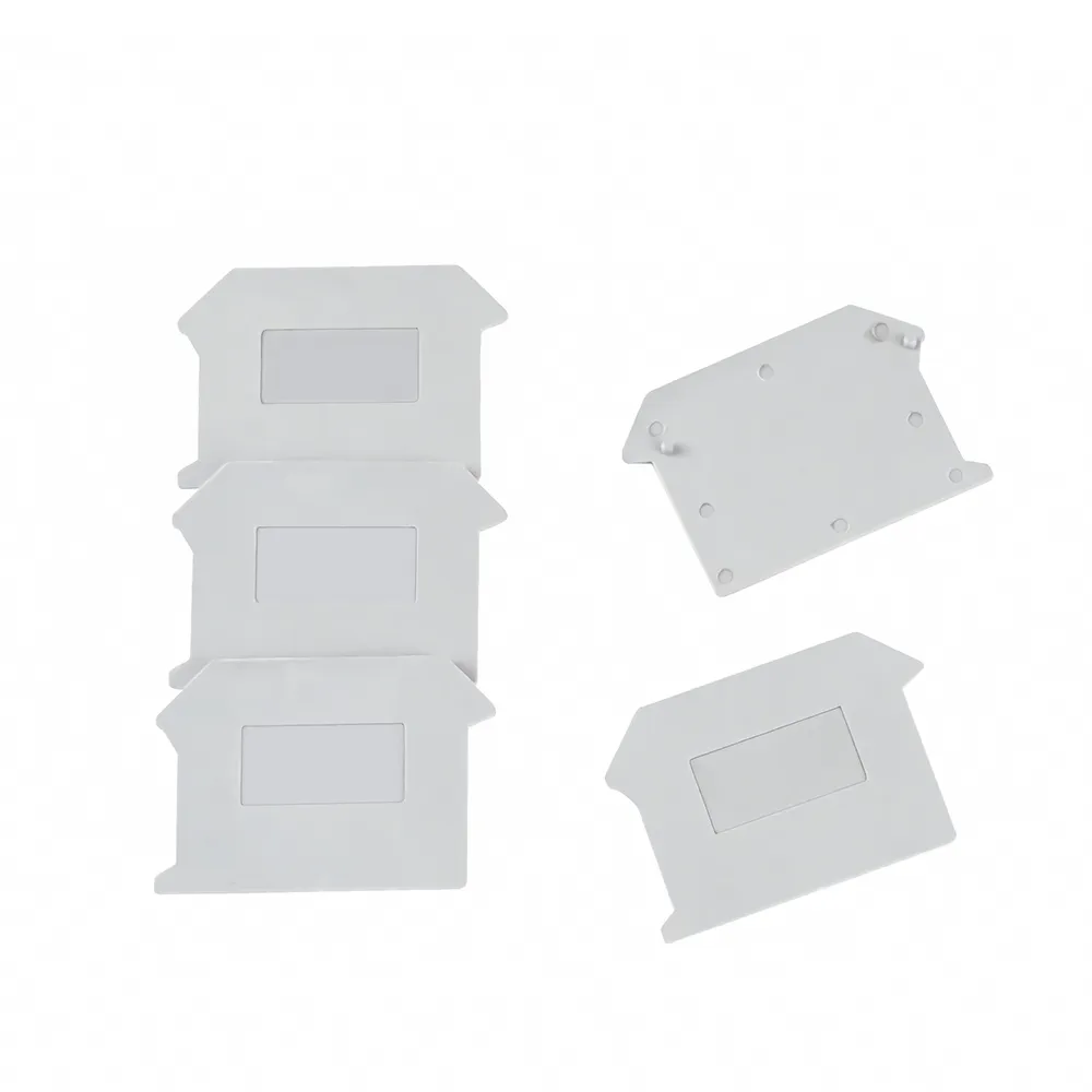 100st D-UK5-Twin för UK5-Twin Din Rail Terminal Block Accessories End Cover Plate Caps