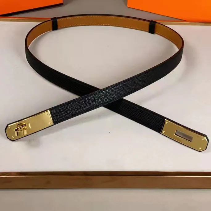 Diseñador Cinturón de cuero Cinturón para mujeres Hebilla ajustable Cinturón delgado 1.8 cm con chaqueta de traje Camisa de vestido de falda tendencia a la piel de vaca cinturón de vaca