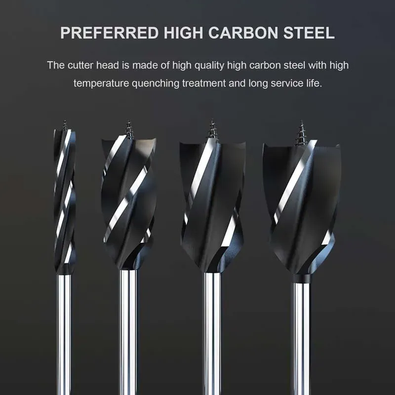 Premium Wood Auger Bits 10mm-35mm - Fast Cut, Hex Shank - Carpenter ...