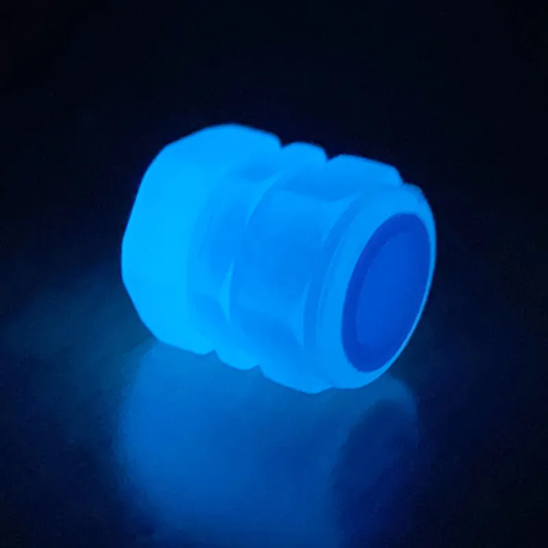16-Pack Fluorescent Blue Tire Valve Caps – Glow-in-the-Dark, Universal Fit For Cars