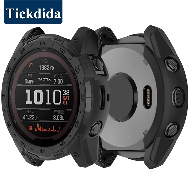 غطاء حالة الحماية TPU لـ Garmin Enduro 2 Fenix ​​7X Tactix 7 Pro Smart Watch Cover Soft Protector Shell