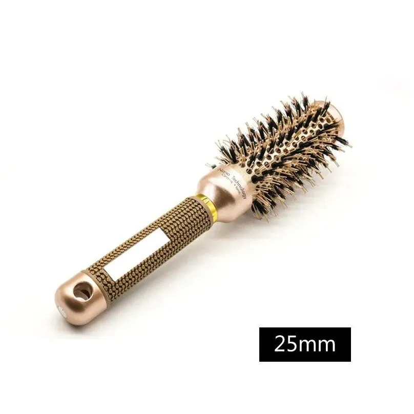 Hair Brushes 4 Sizes Professional Salon Styling Tools Round Comb Hairdressing Curling Ceramic Iron Barrel 208261734482 Drop Delivery P Otkfh