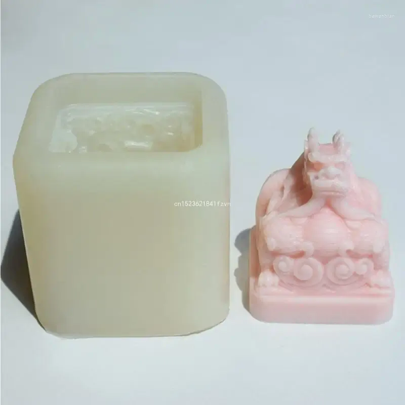 Bakning Mögel Dragon Seal Epoxy Gypsum Handwork Soap Mold Plasters Making Supplies Dropship
