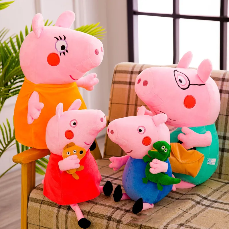 20 cm cochon en peluche Peggy Doll George Doll Enfants Pink Doll Doll Children Plays Plays Cadeaux de vacances en gros