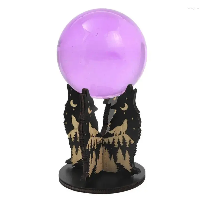 Dekorativa plattor Crystal Sphere Stand Pedestal för bollhållare Crystals Gemstone Birthday Presents