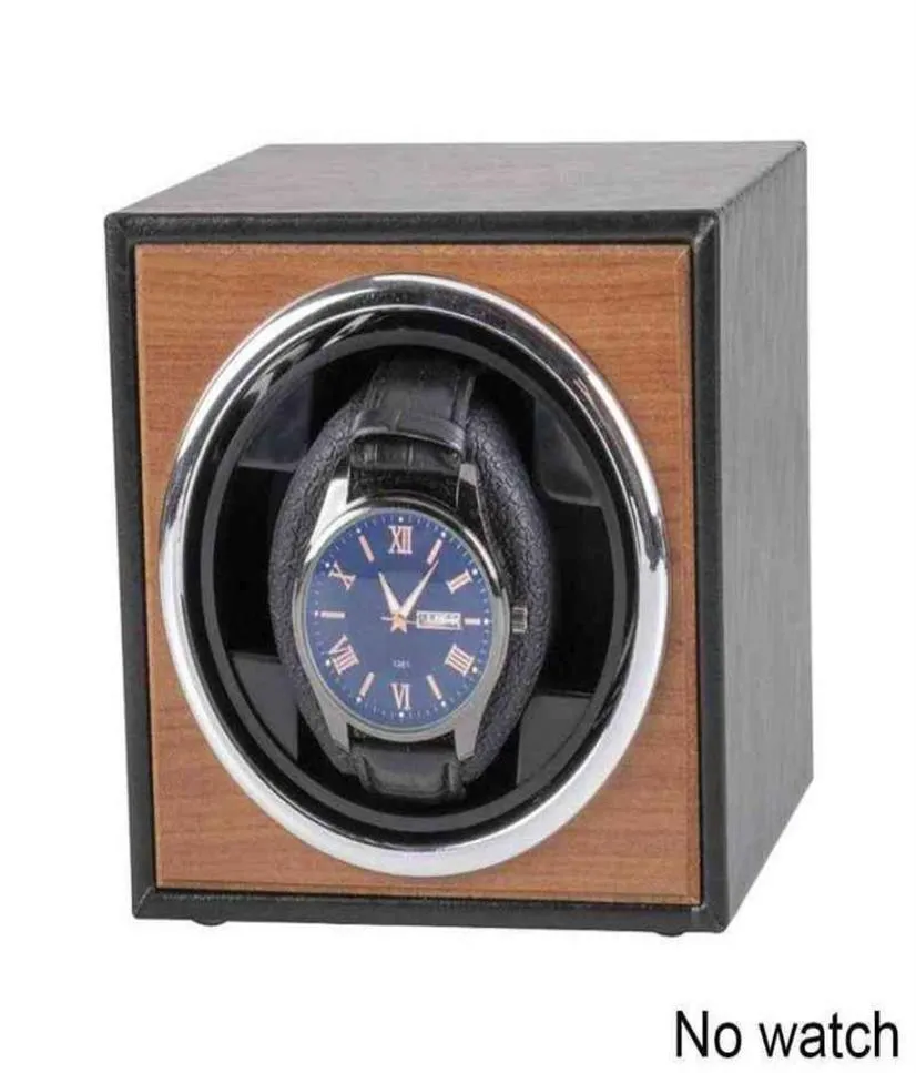 شاهد Watch Winder for Automatic Watches New Version 4 6 Wooden Watch Accessories Box Watches Collector 3 Mode Rotation Mode Single H9679002