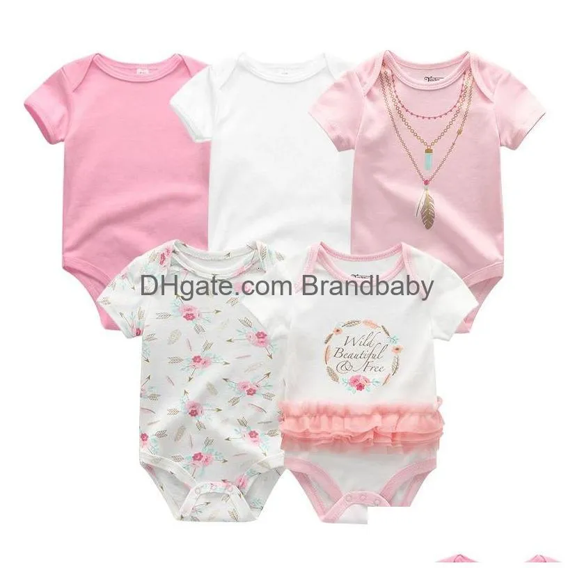 Baby Boys Clothes Unicorn Girls Clothing Bodysuits Baby Girls Clothes 0-12M born 100%Cotton Roupas de bebe 230317